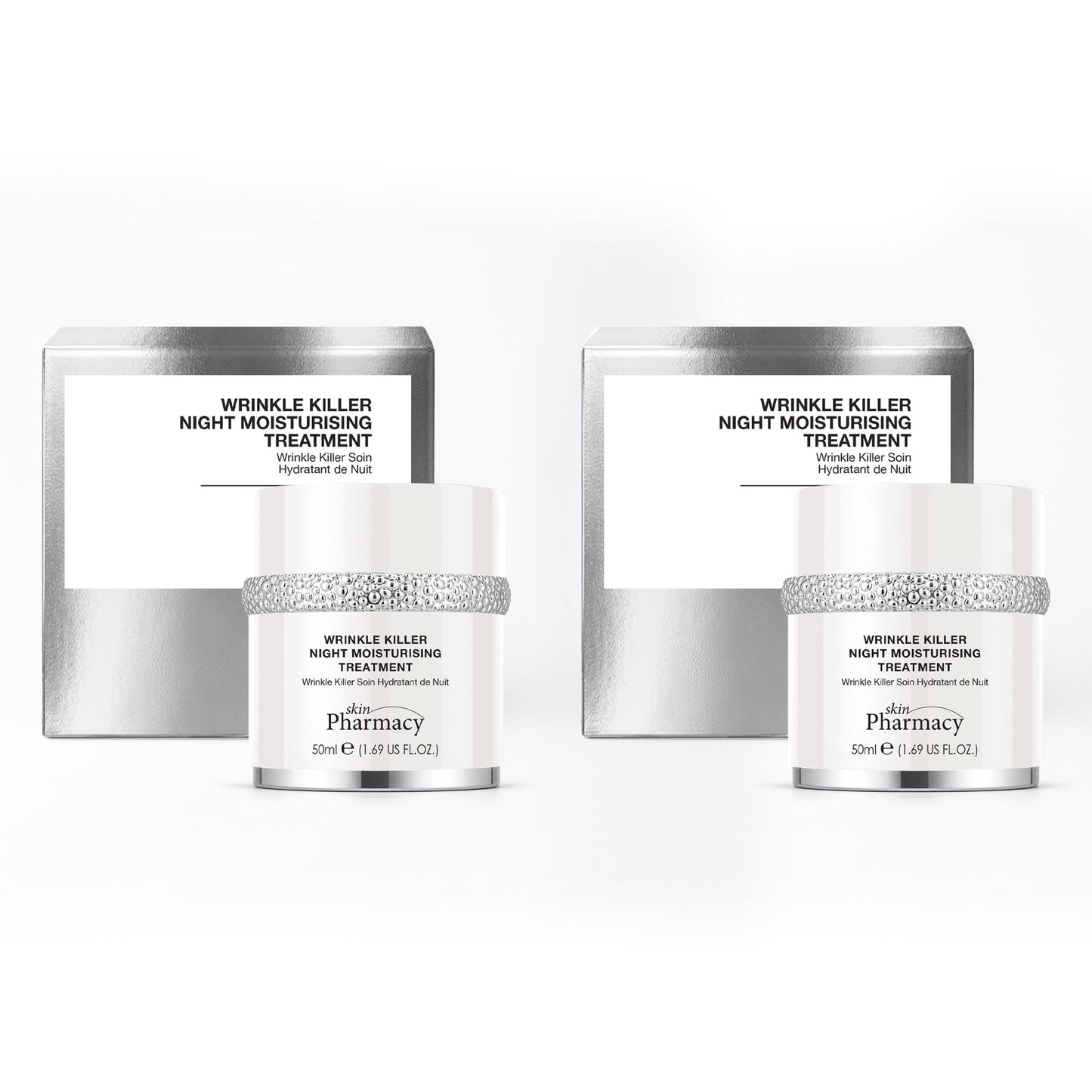 1% Wrinkle Killer Night Moisturising Anti-Ageing Treatment 50ml Duo Set